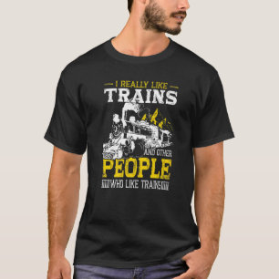 Camiseta Roupas de Layout de Trem Modelo Ferrovia Locomotiv