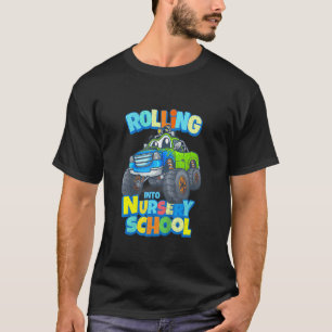 Camiseta Roupas de Menino de Caminhão Monstro no Primeiro D