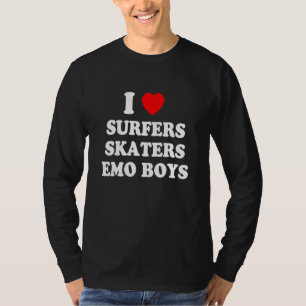 Camiseta Roupas de meninos emo skatistas surfistas que eu a