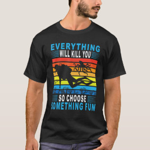 Camiseta Roupas de Mergulho Roupas de Mergulho Vintage