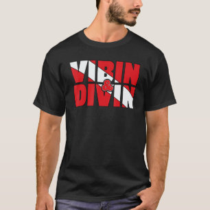 Camiseta Roupas de Mergulho Vibin' & Divin' para Mergulho