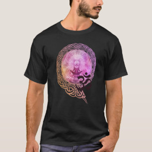 Camiseta Roupas de Moda Feminina Espiritual Yoga Buda Manda