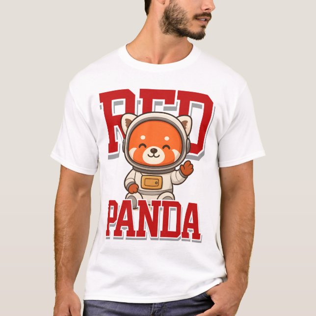 Camiseta Roupas de mulheres bonitas, de panda unisexo, de r (Frente)