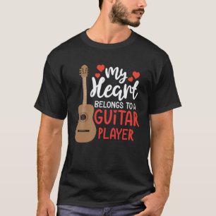 Camiseta Roupas de Músico Tocador de Guitarra para Ele Ela