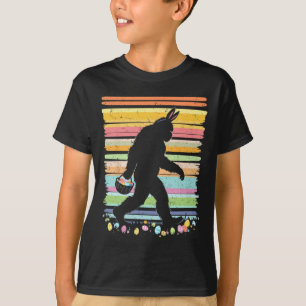 Camiseta Roupas de Natal de Páscoa retrô para meninos Bigfo