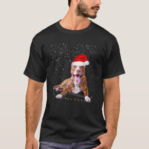 Camiseta Roupas de Natal Luzes do Papai Noel Tótem do Pit B
