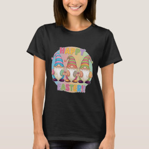 Camiseta Roupas de Páscoa femininas alegres Roupa de Páscoa