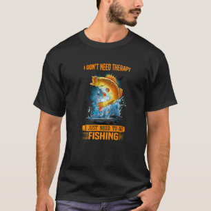 Camiseta Roupas de Pesca para Acessórios de Pescador Peixe