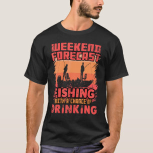 Camiseta Roupas de Pesca Para Homens Pesca Cerveja Bebendo