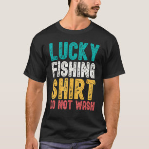 Camiseta Roupas de Pesca Sortudas para Homens Não Lavar Par