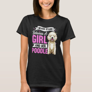 Camiseta Roupas de Poodle Feminino para Proprietário de Poo
