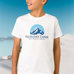 Camiseta Roupas de resort de esqui Palisades Tahoe Californ
