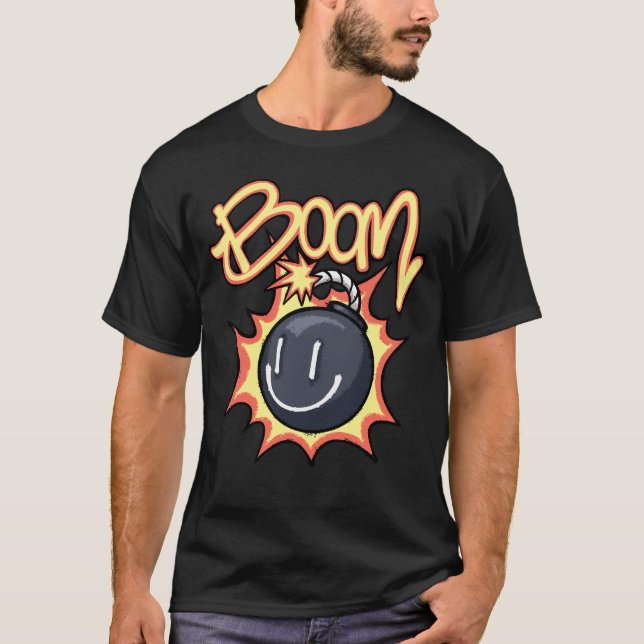 Camiseta Roupas de Rua Bomba Divertida (Frente)
