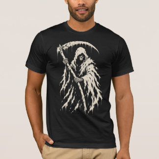Camiseta Roupas de rua de Halloween da Morte
