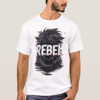 Roupas de rua monocromáticas de anime sombrio rebe
