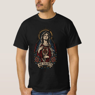 Camiseta Roupas de rua tradicionais sem santos