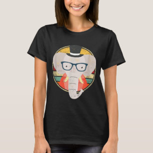 Camiseta Roupas de safári de vida selvagem de elefante engr