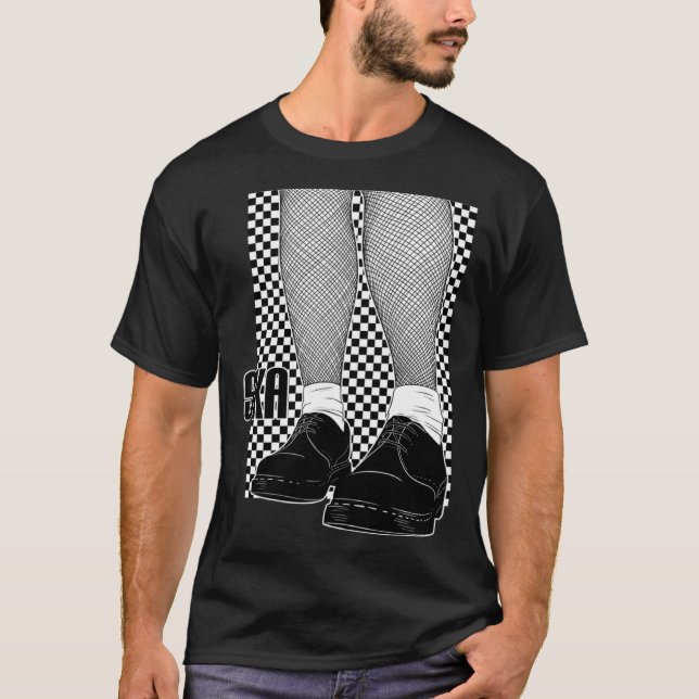 Camiseta Roupas de Ska Reggae Two Tone  2 Tom (Frente)