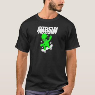 Camiseta Roupas de skatista cósmico engraçado alienígena Au