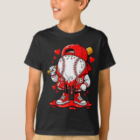 Roupas de Sorvete de Gotejamento de Beisebol Jovem
