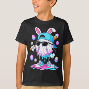 Camiseta Roupas de sorvete pingando beisebol jovem menino f