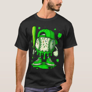 Camiseta Roupas de sorvete pingando beisebol para jovem men