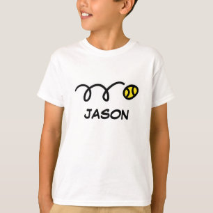 Camiseta Roupas de tênis para crianças   t-shirt de nomes