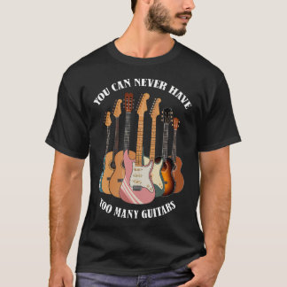 Camiseta Roupas de Uni para Amantes de Música de Guitarra E