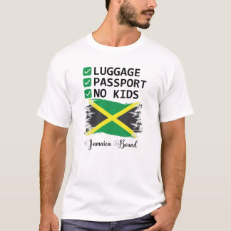 Camiseta Roupas de viagem de férias jamaicanas para amante 