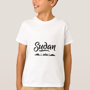 Camiseta Roupas de viagem de férias na paisagem urbana do S