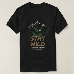 Camiseta Roupas de Viagem pela Montanha da Vida Selvagem Re