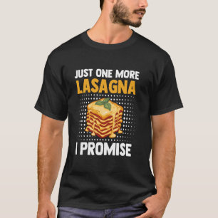 Camiseta Roupas Divertidas de Lasanha Assada para Res de It
