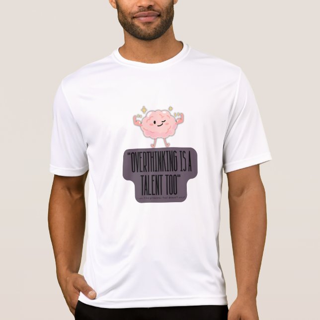 Camiseta Roupas Divertidas de Poder Cerebral para Quem Pens (Frente)