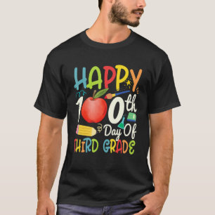 Camiseta Roupas do 100º dia da terceira série para professo