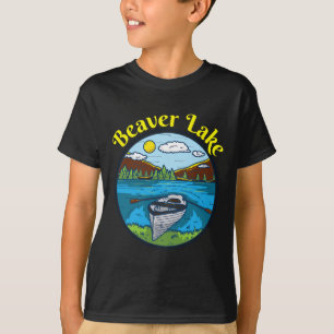 Camiseta Roupas do Lago Beaver Arkansas Retrô Barcos 