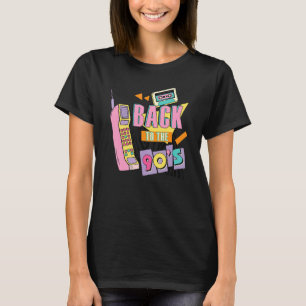 Camiseta Roupas dos Anos 90 para Mulheres Fantasias Retro P