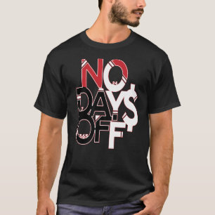 Camiseta Roupas e Equipamentos Sem Dias de Folga Vermelho P