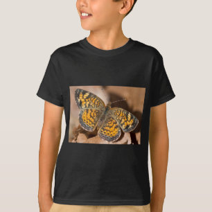Camiseta Roupas e Presentes de Mariposa Marrom e Laranja