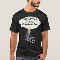 Roupas Engraçadas Do Pássaro De Papagaio Cockatiel
