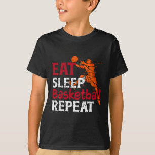 Camiseta Roupas Engraçado Esqueleto Comer Dormir Esqueleto