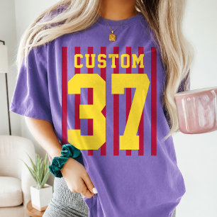 Camiseta Roupas Esportivas Personalizadas com Nome e Número
