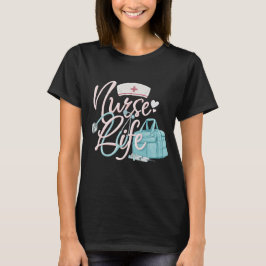 Camiseta Roupas Essenciais da Vida de Enfermeira & Estetosc