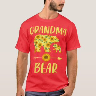 Camiseta Roupas Familiares De Urso De Girassol, Gran Engraç