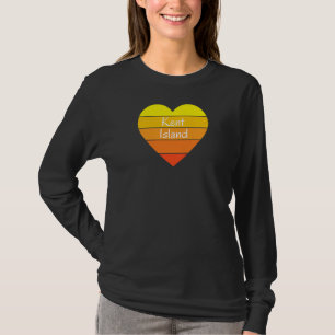 Camiseta Roupas femininas da empresa Kent Island Heart Kent