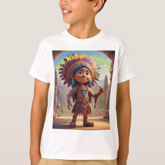 Camiseta roupas infantis da Primeira Nação índios