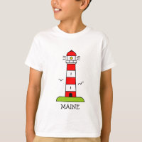 Roupas infantis náuticas | Farol de Maine cartoon