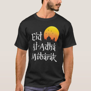 Camiseta Roupas Islâmicas Eid Al Adha Mubarak Para Homens M