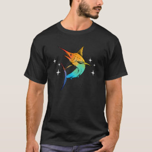 Camiseta Roupas Legais de Pesca de Marlin Peixes de Jogo Am