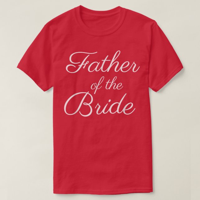 Camiseta Roupas Pai da Noiva, Fonte Script Branco, Casam (Frente do Design)