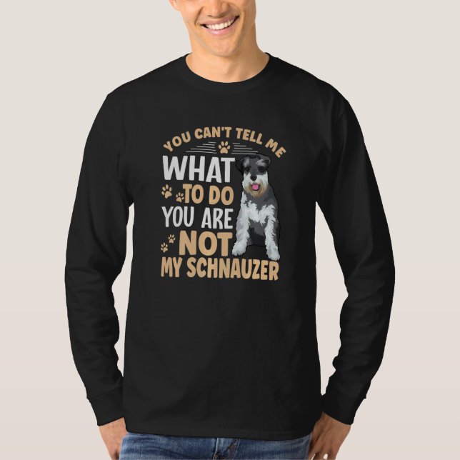 Camiseta Roupas para Cães Schnauzer Dono de Schnauzer     2 (Frente)